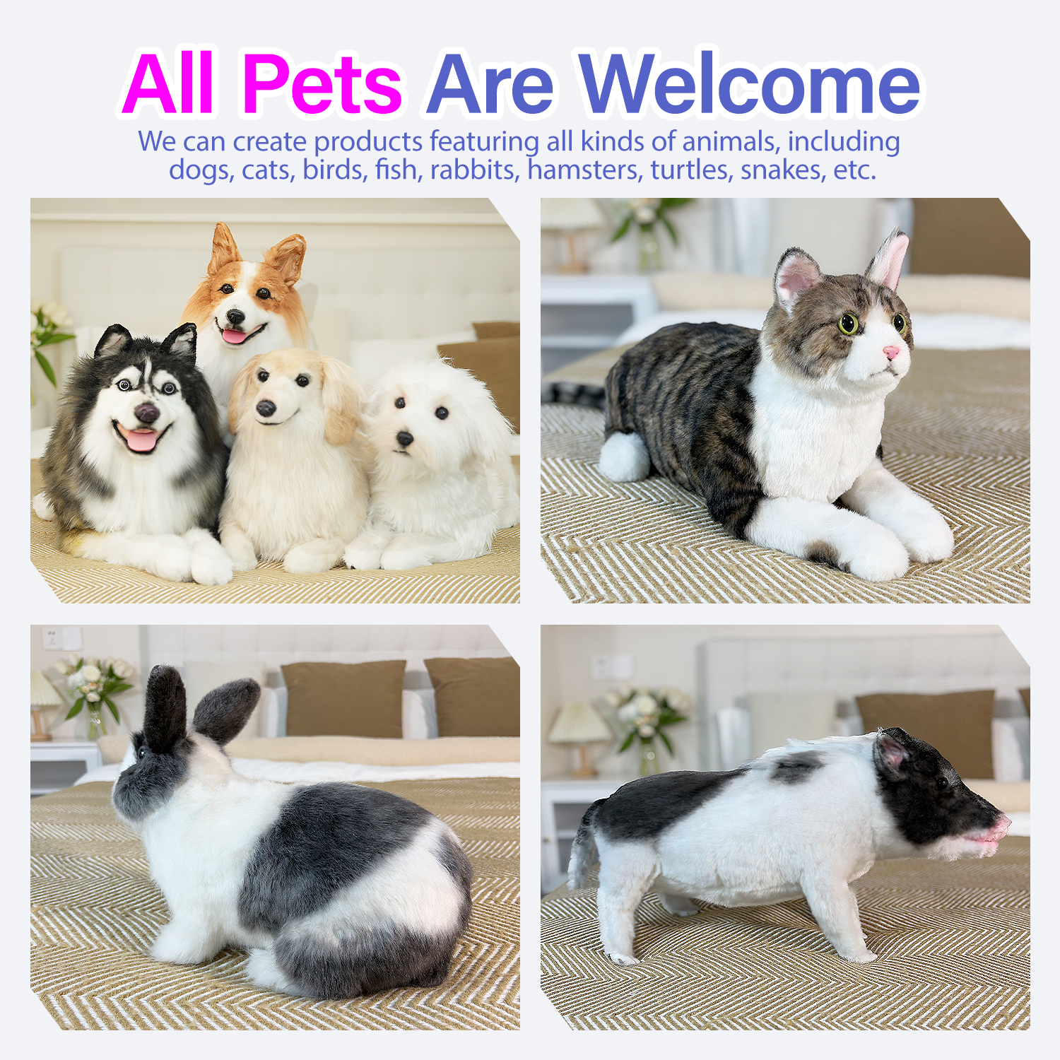 Custom Stuffed Rabbit Plush Clone