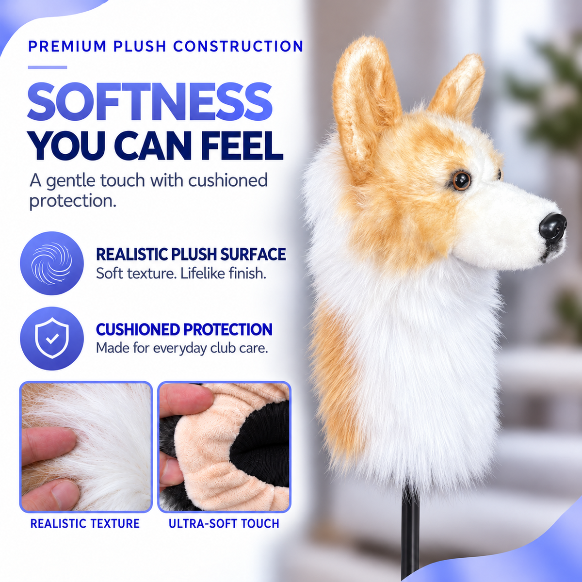 Corgi Golf Club Cover