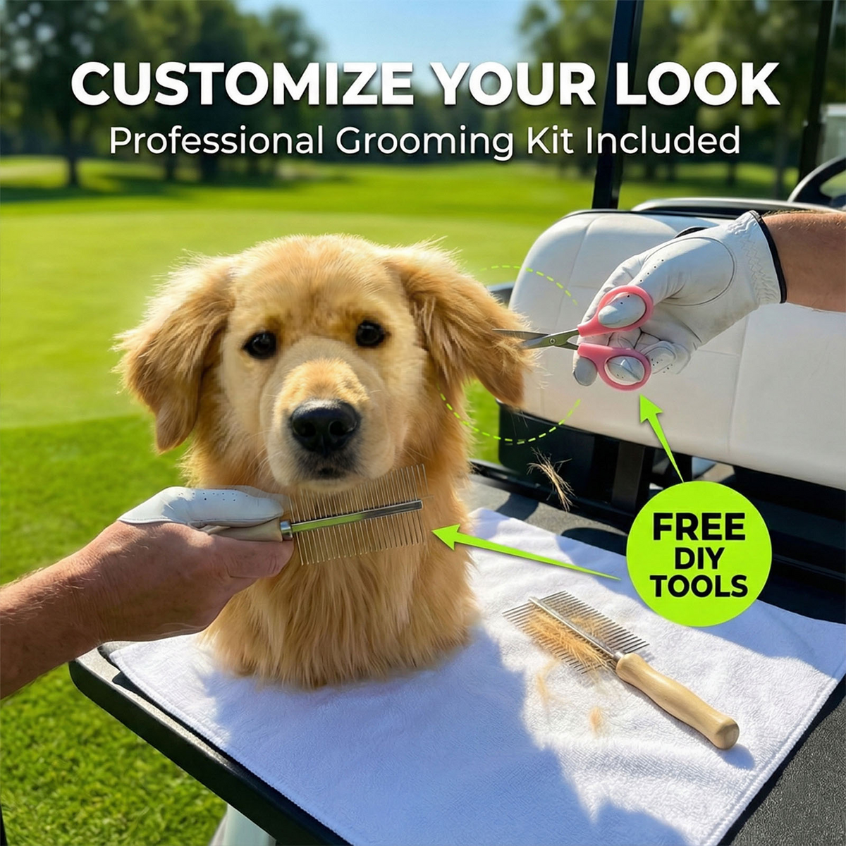 Golden Retriever Golf Club Cover