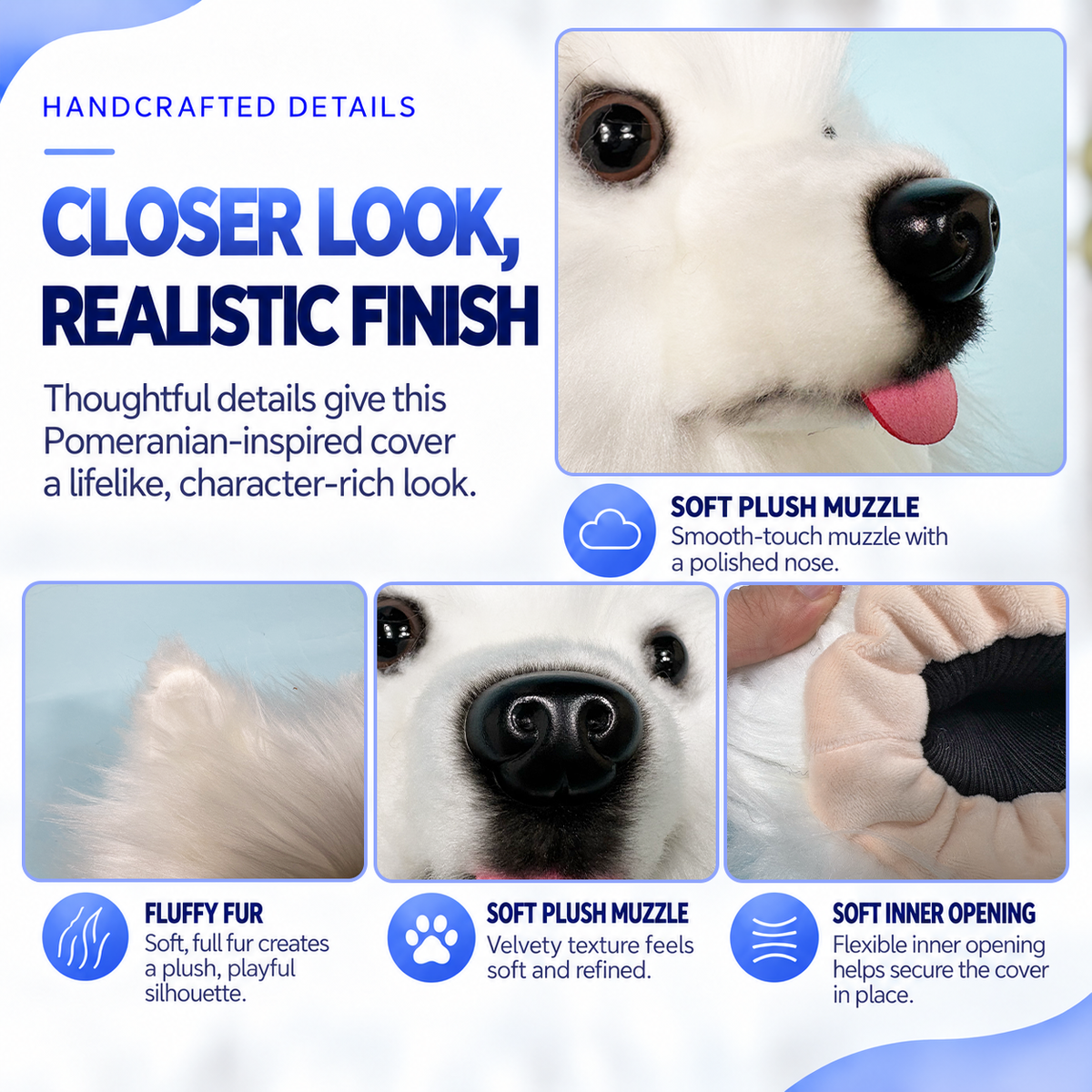 FureverClone Samoyed Dog Golf Club Cover
