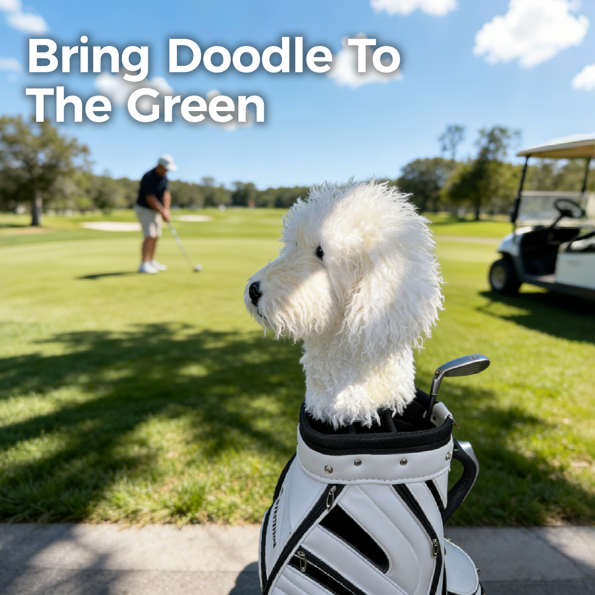 Off-white Doodle Golf Club Cover