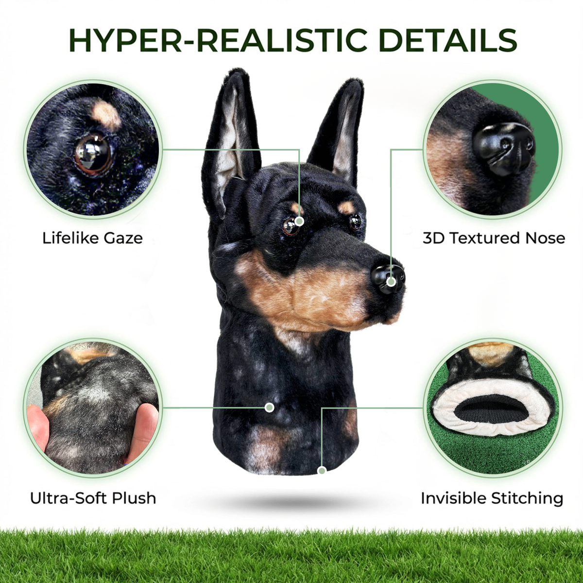 Doberman Pinscher Golf Club Covers