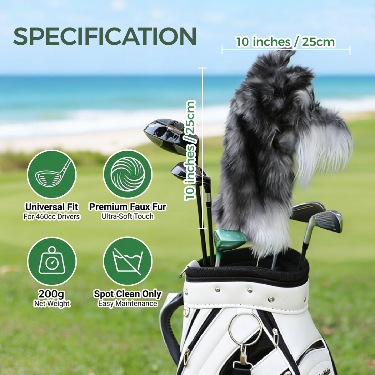 Schnauzer Golf Club Cover