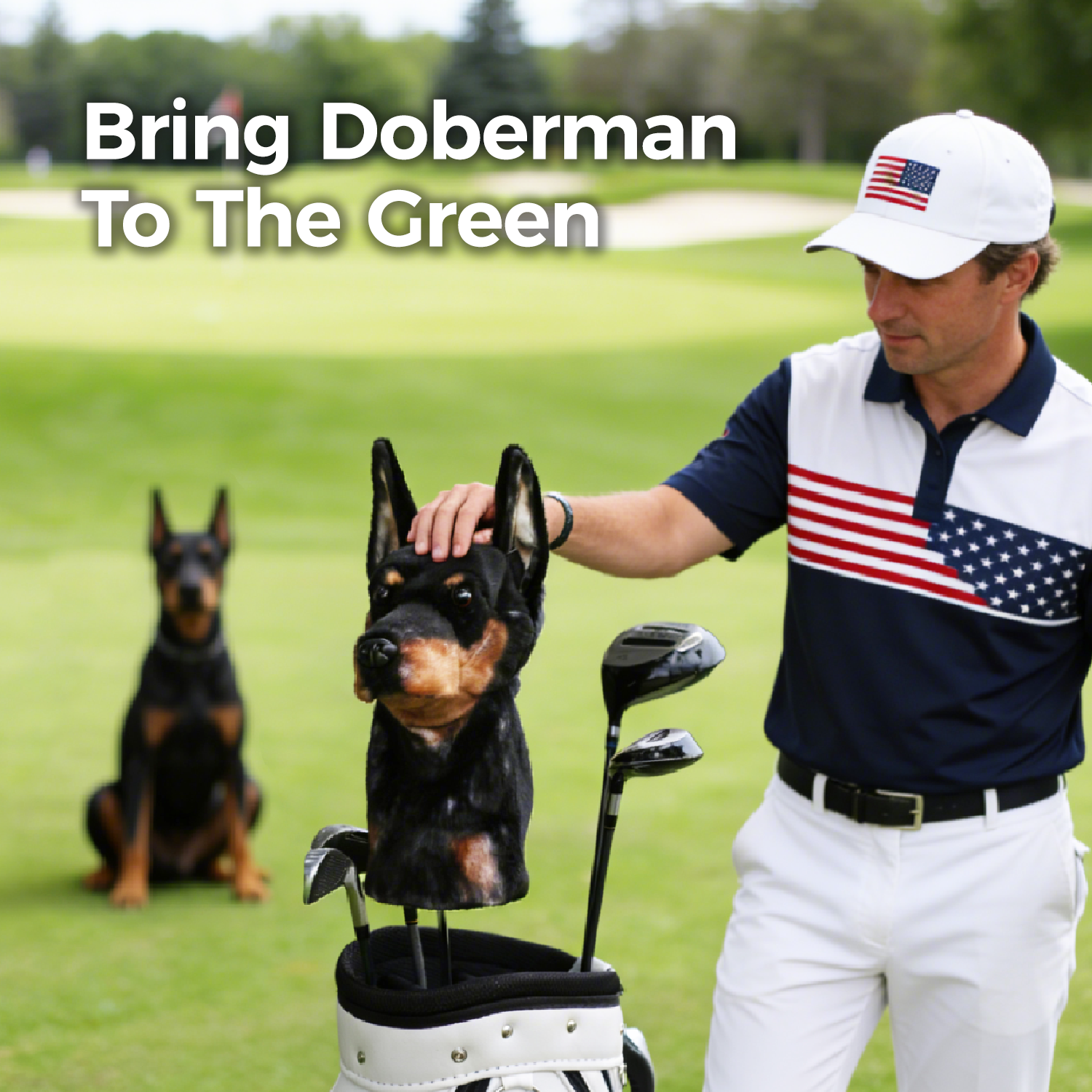 Doberman Pinscher Golf Club Covers