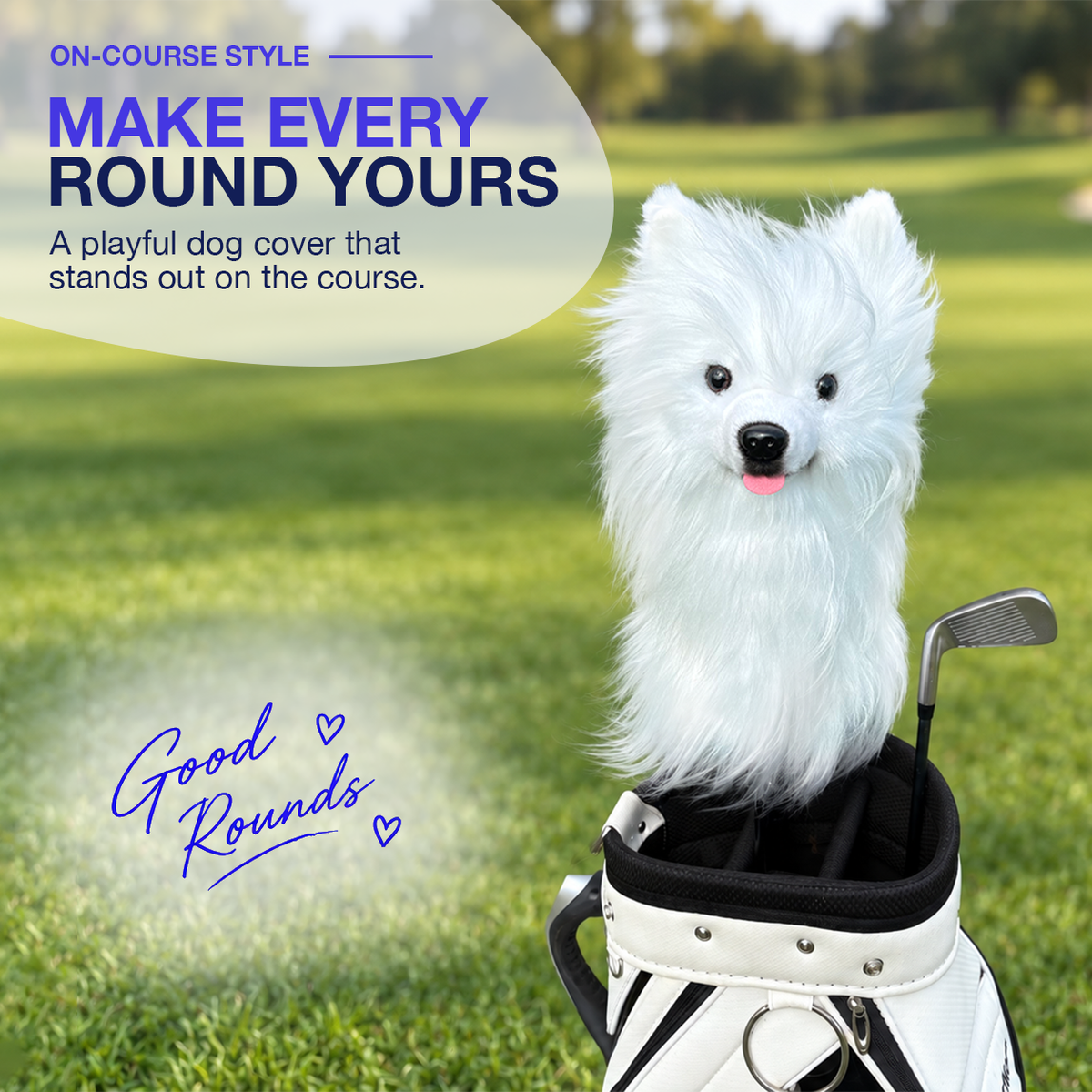 FureverClone Samoyed Dog Golf Club Cover