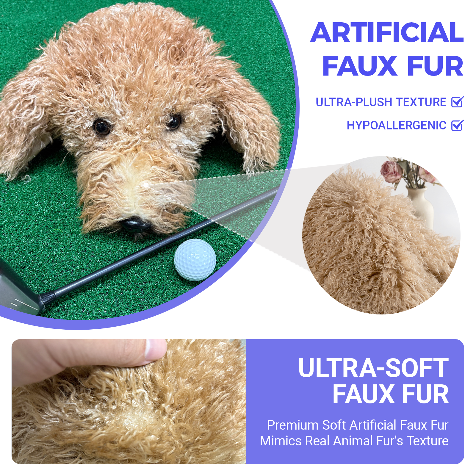 Ready-made Golden Doodle Golf Club Cover