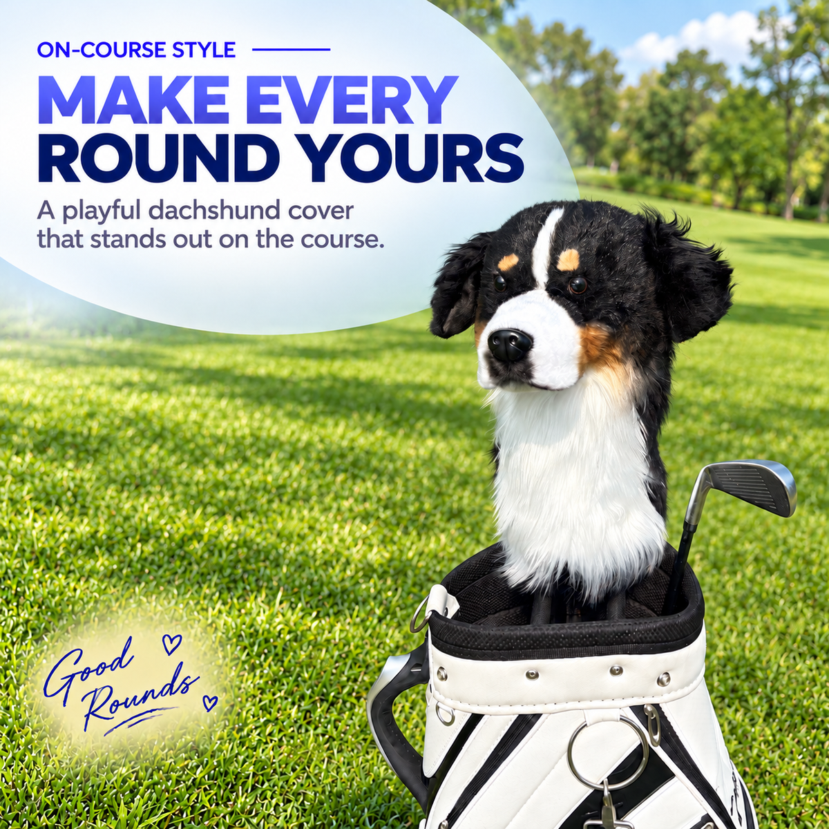 FureverClone Bernese Mountain Dog Golf Club Covers