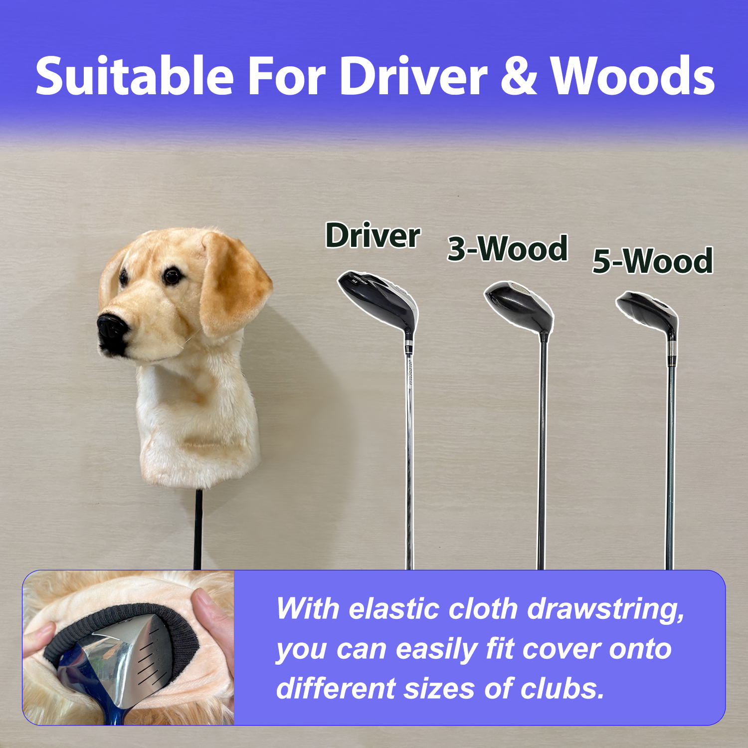 Ready-made Labrador Retriever Golf Club Cover