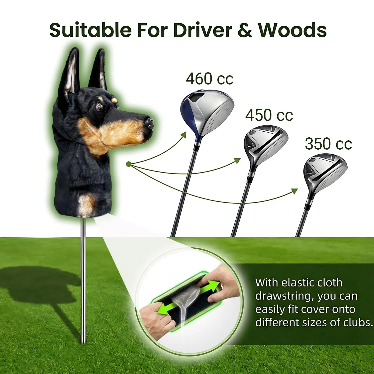 Doberman Pinscher Golf Club Covers