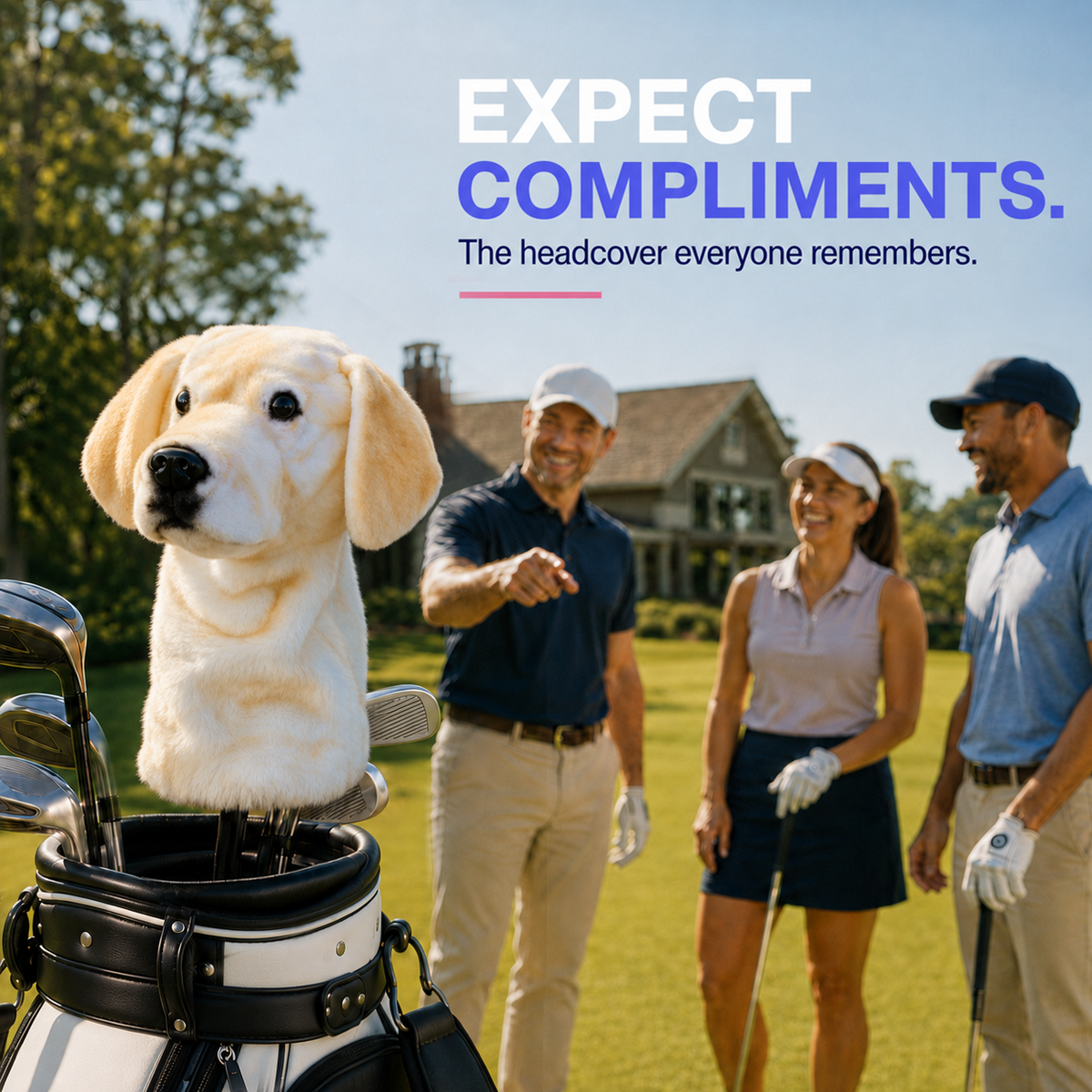 Ready-made Labrador Retriever Golf Club Cover