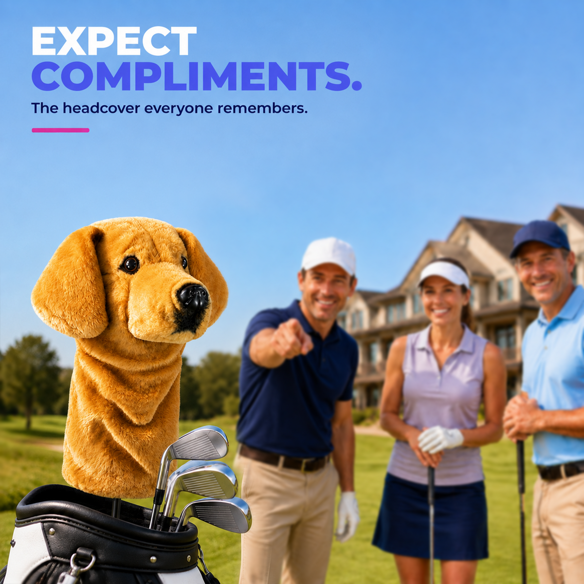Golden Doodle Golf Club Cover