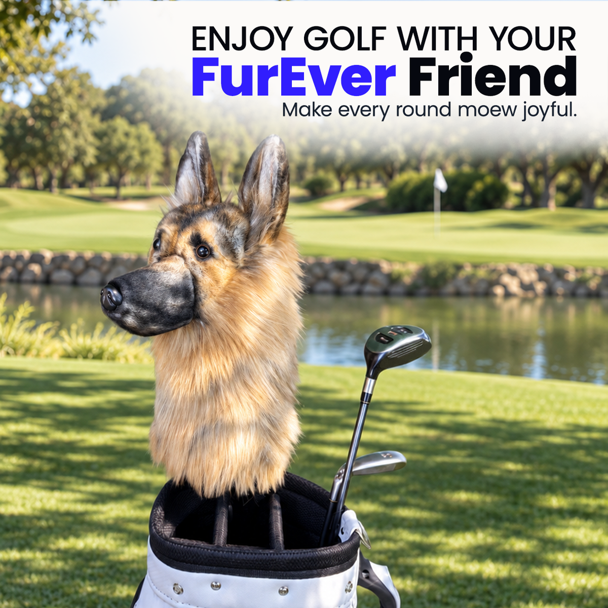 German Shepherd Golf Club Cover