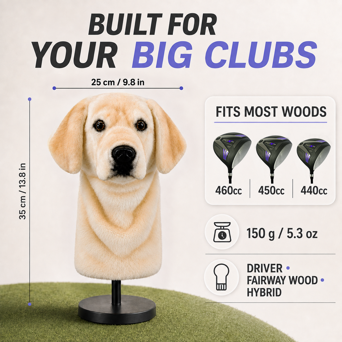 Ready-made Labrador Retriever Golf Club Cover