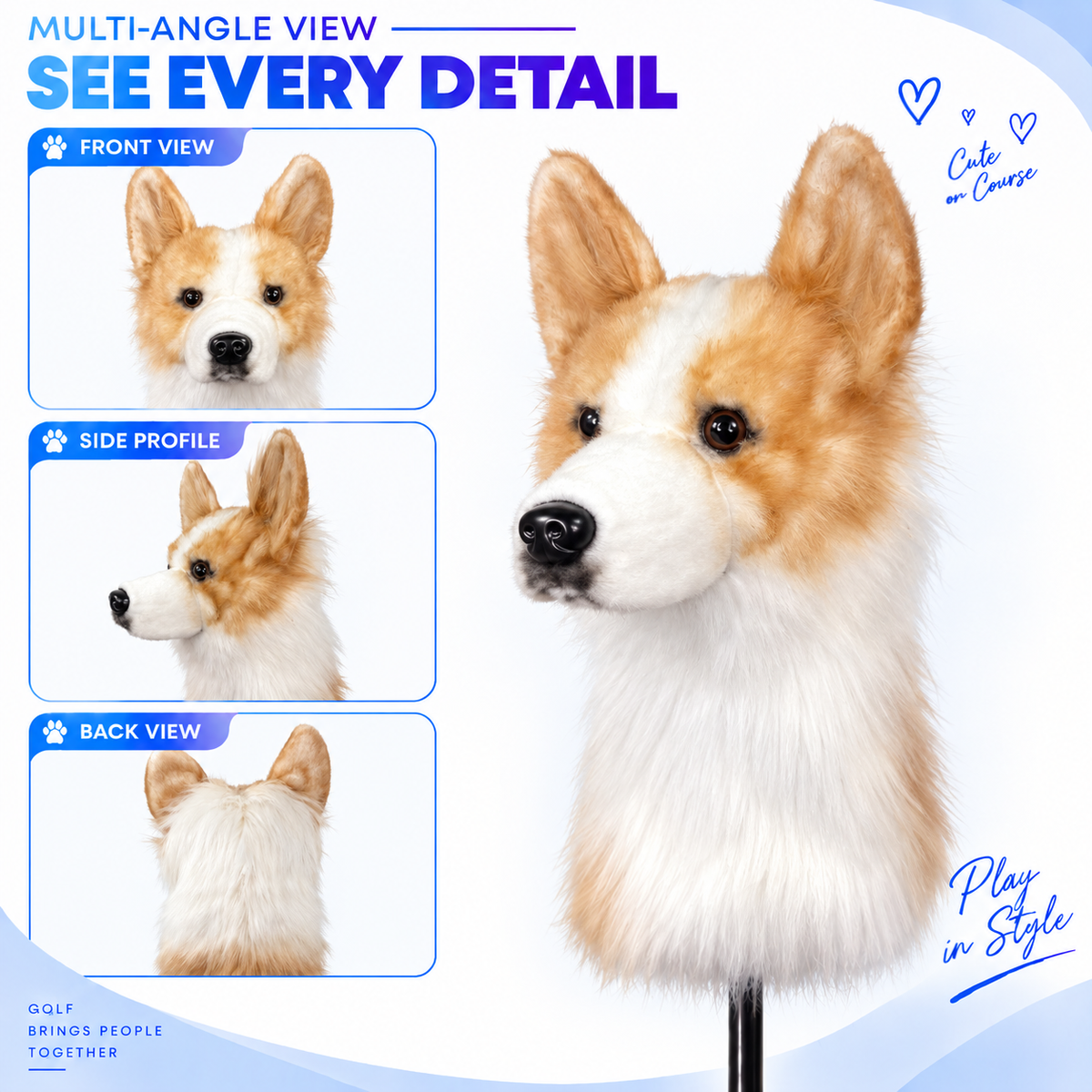 Corgi Golf Club Cover