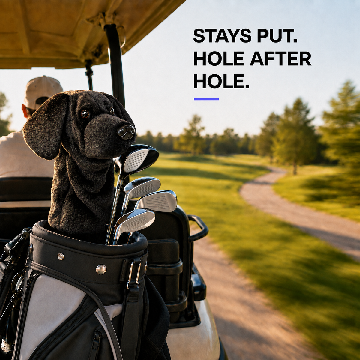 Ready-made Black Labrador Golf Club Cover