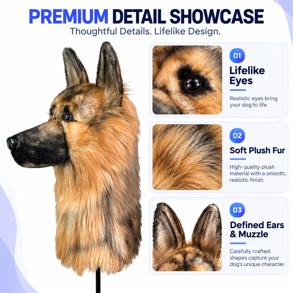German Shepherd Golf Club Cover