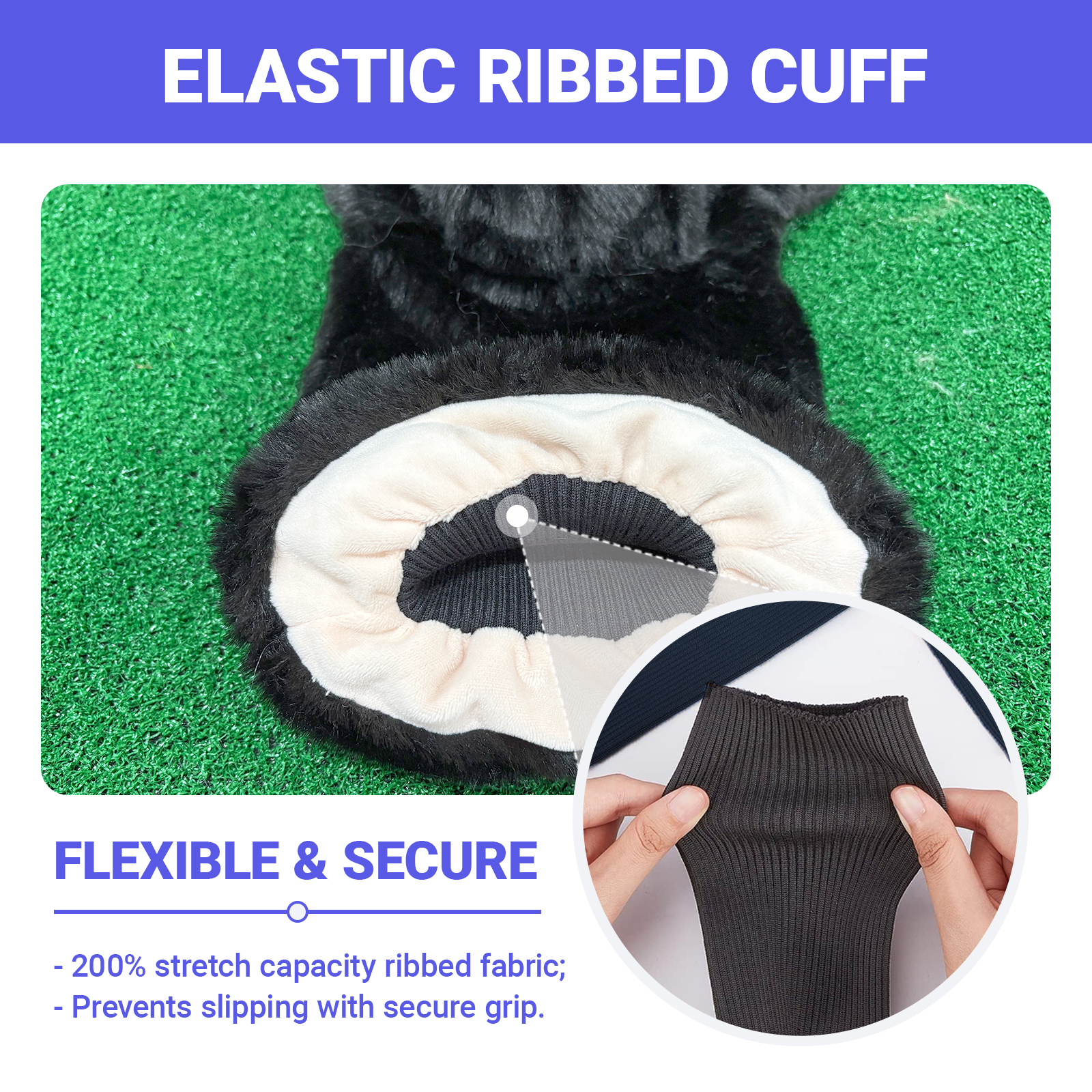 Ready-made Black Labrador Golf Club Cover