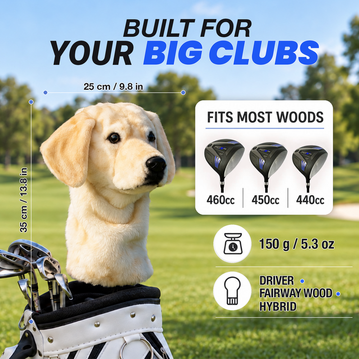 Ready-made Labrador Retriever Golf Club Cover