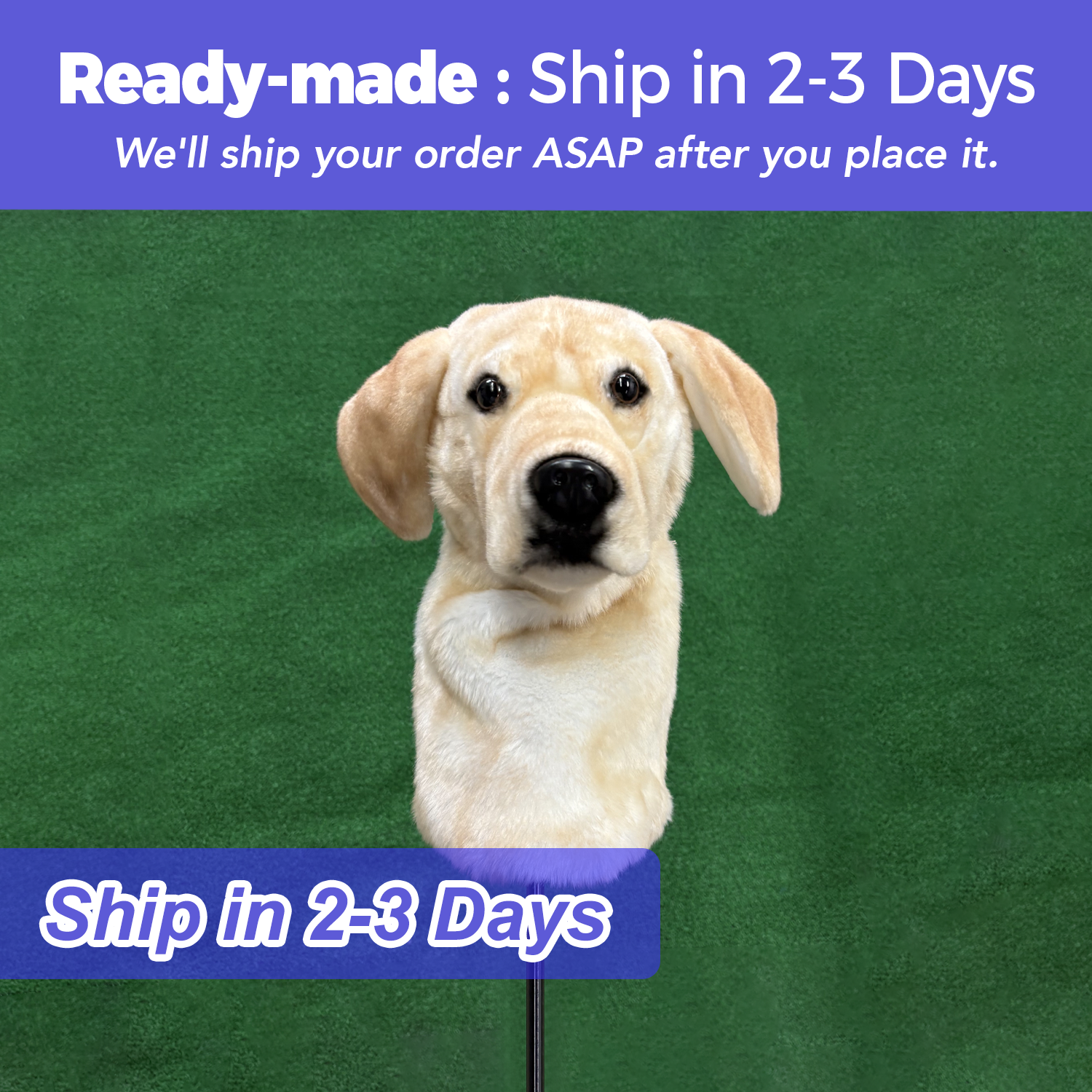 Ready-made Labrador Retriever Golf Club Cover
