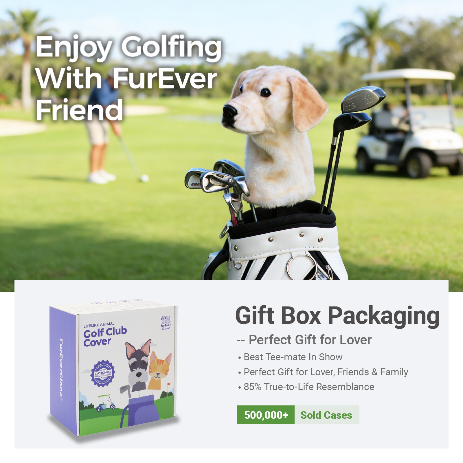 Ready-made Labrador Retriever Golf Club Cover