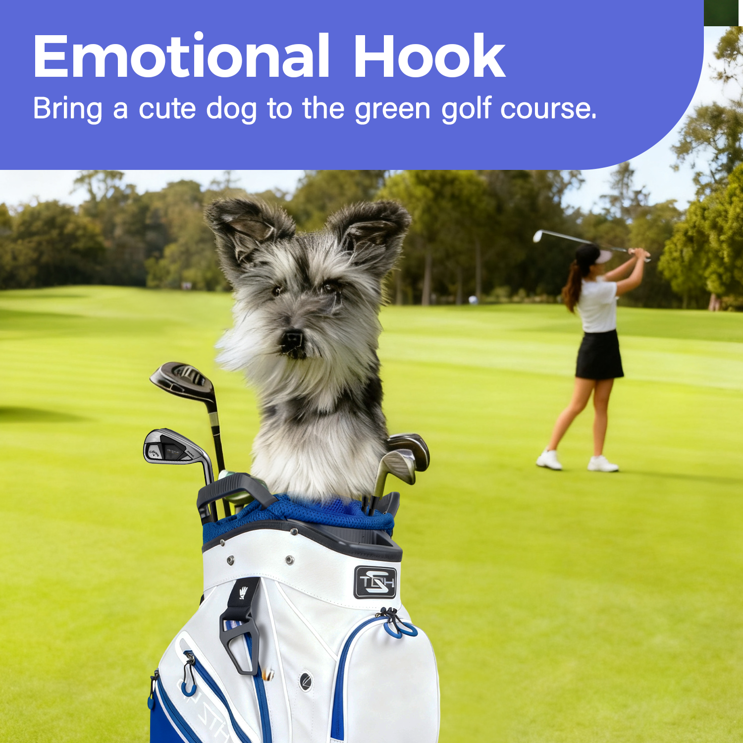 Ready-made Schnauzer Golf Club Cover