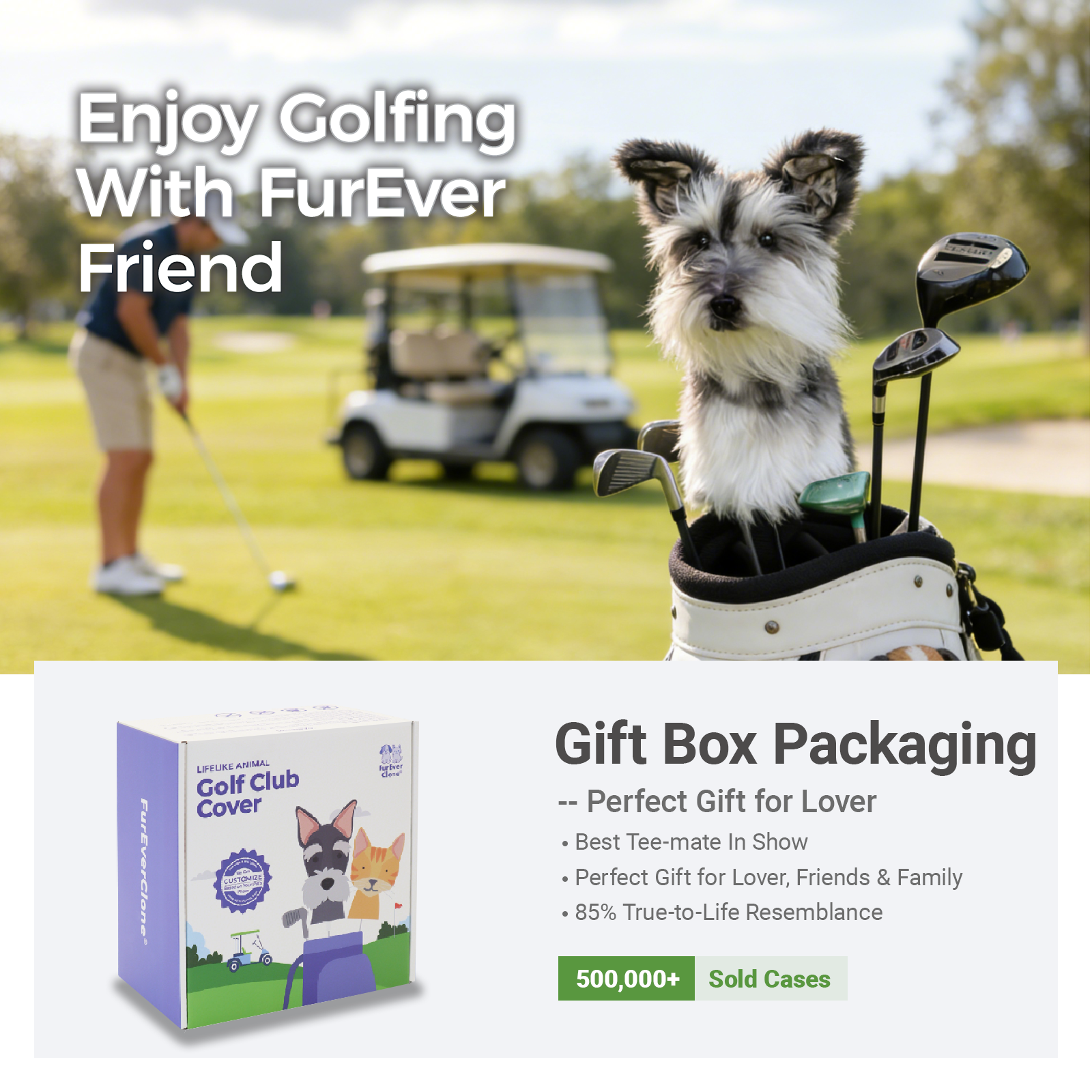 Schnauzer Golf Club Cover
