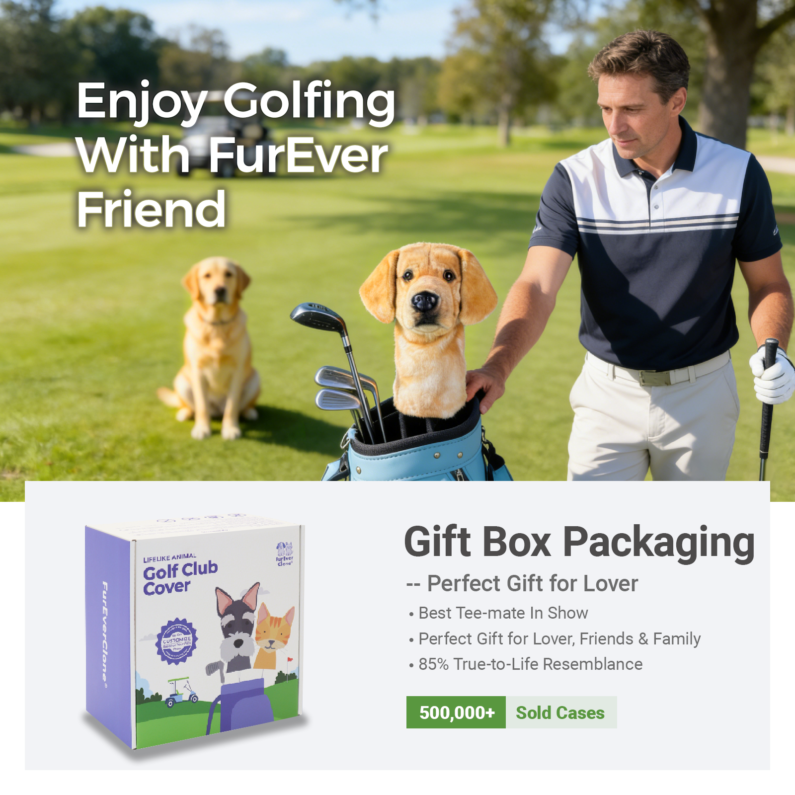 Golden Doodle Golf Club Cover