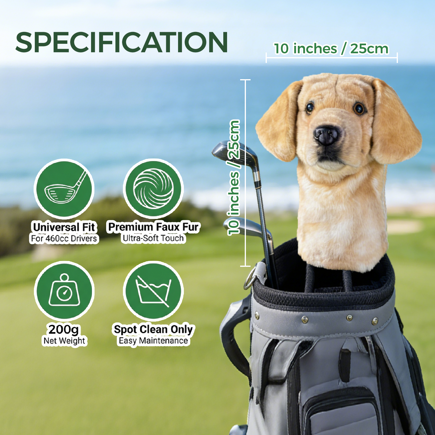 Golden Doodle Golf Club Cover