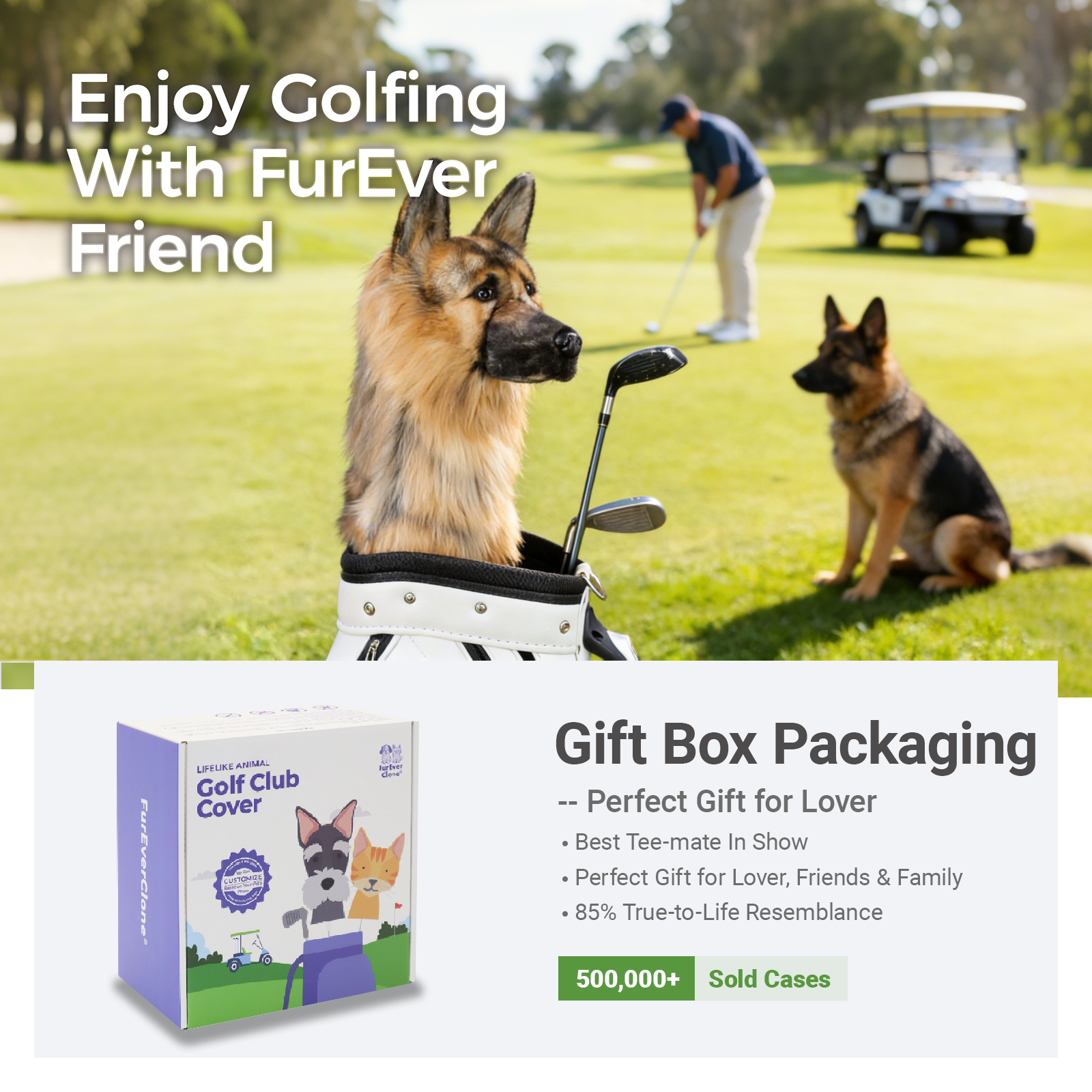 German Shepherd Golf Club Cover