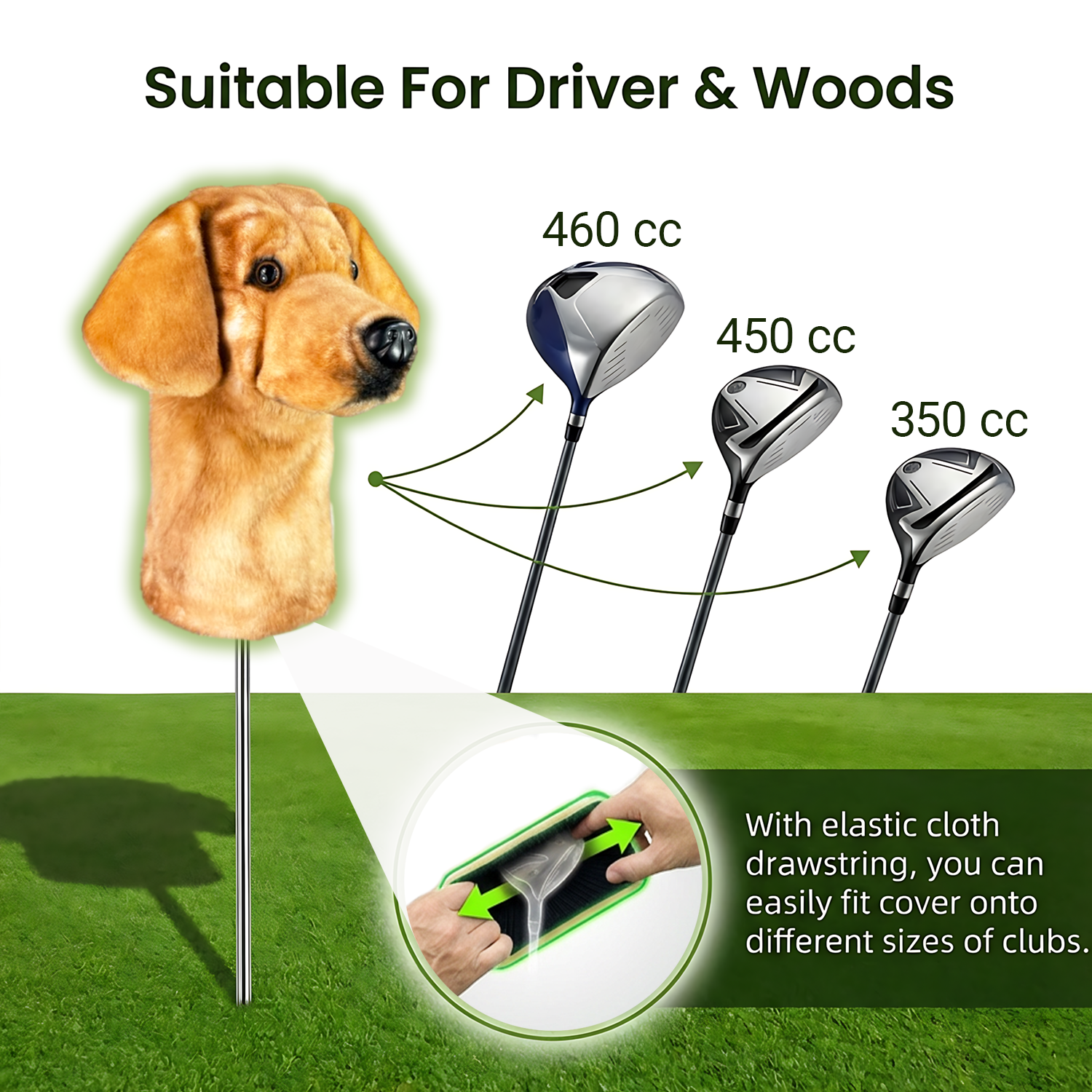Golden Doodle Golf Club Cover