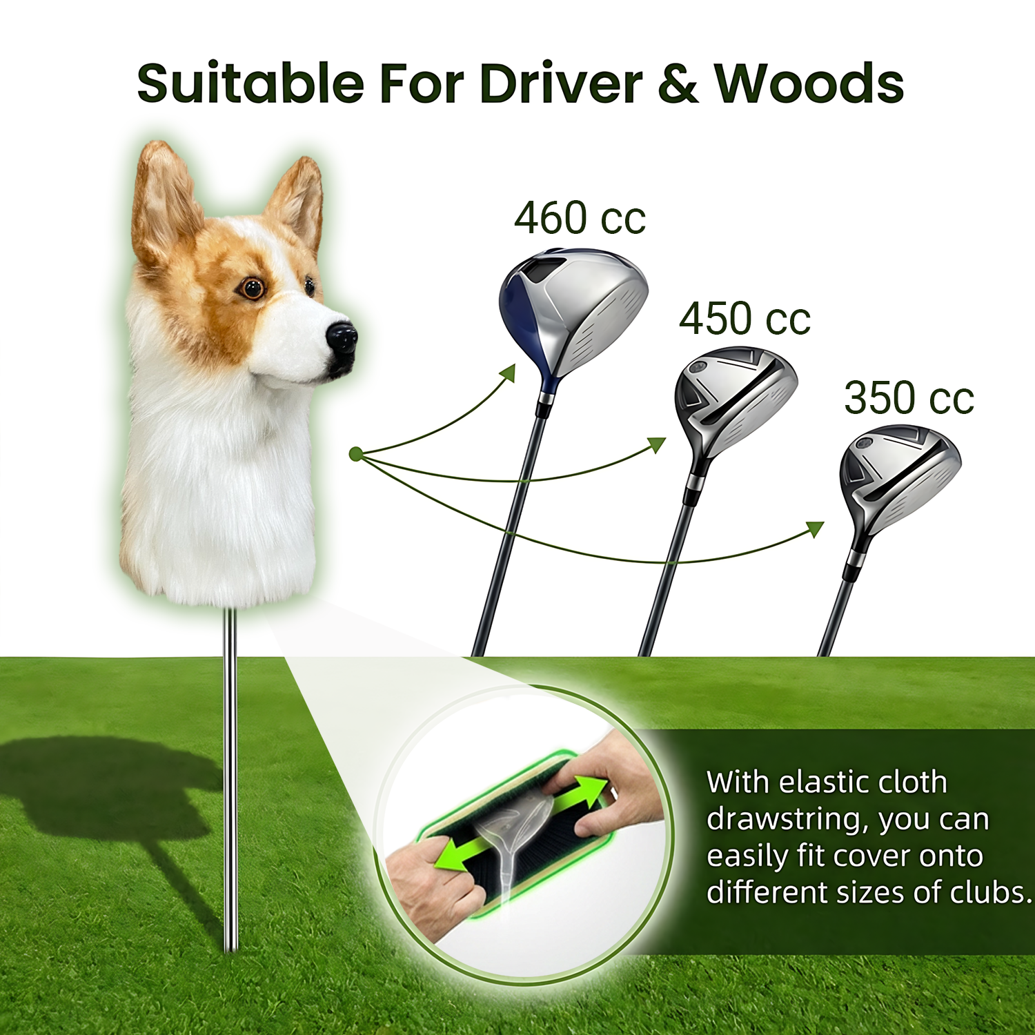 Corgi Golf Club Cover