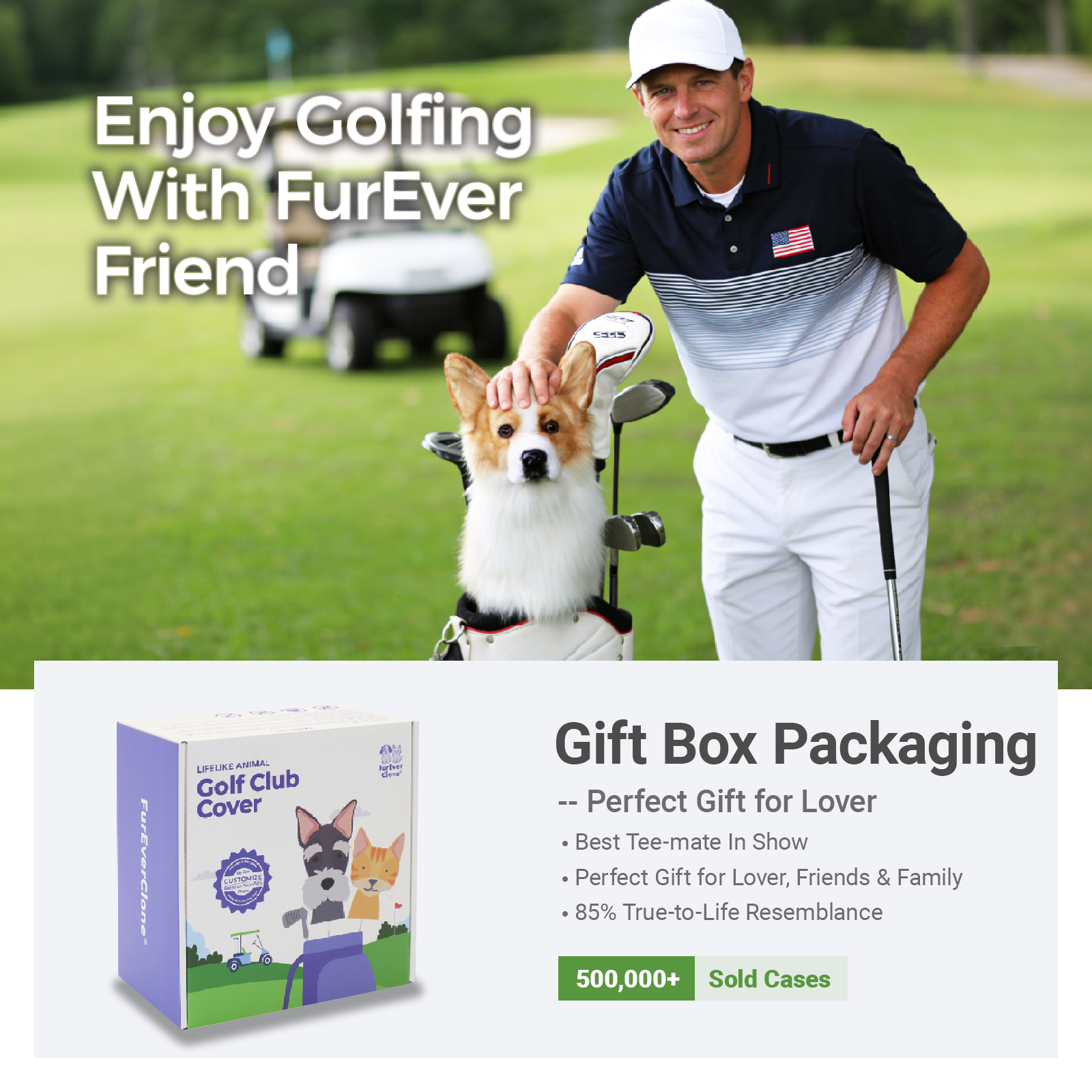 Corgi Golf Club Cover