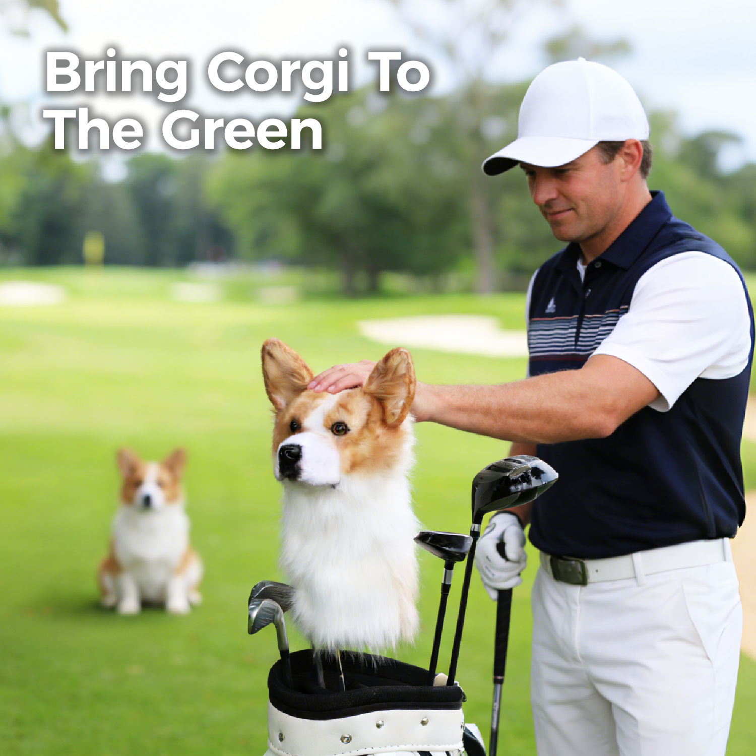 Corgi Golf Club Cover