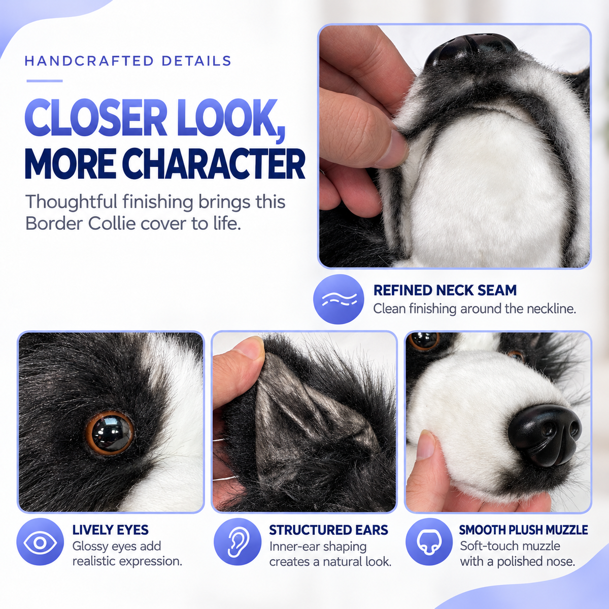Border Collie Golf Club Cover