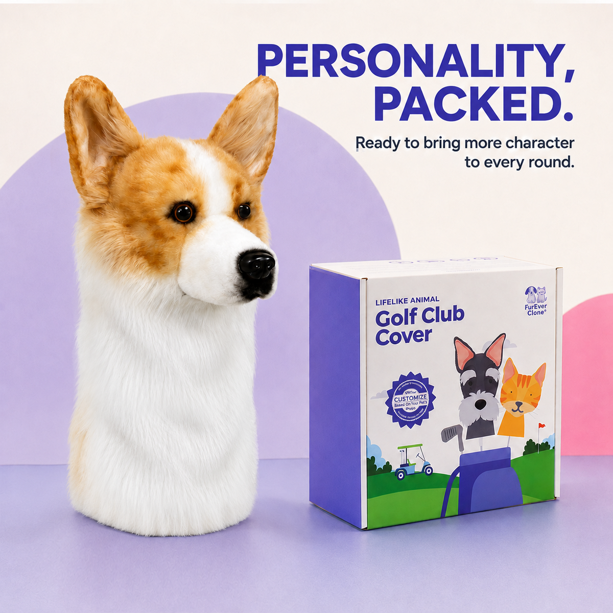 Corgi Golf Club Cover