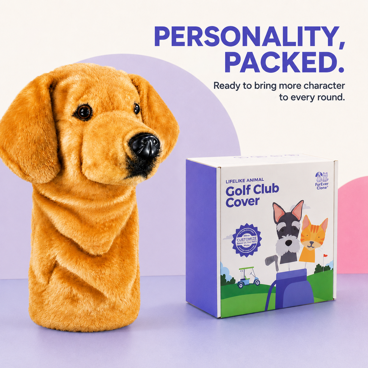 Golden Doodle Golf Club Cover