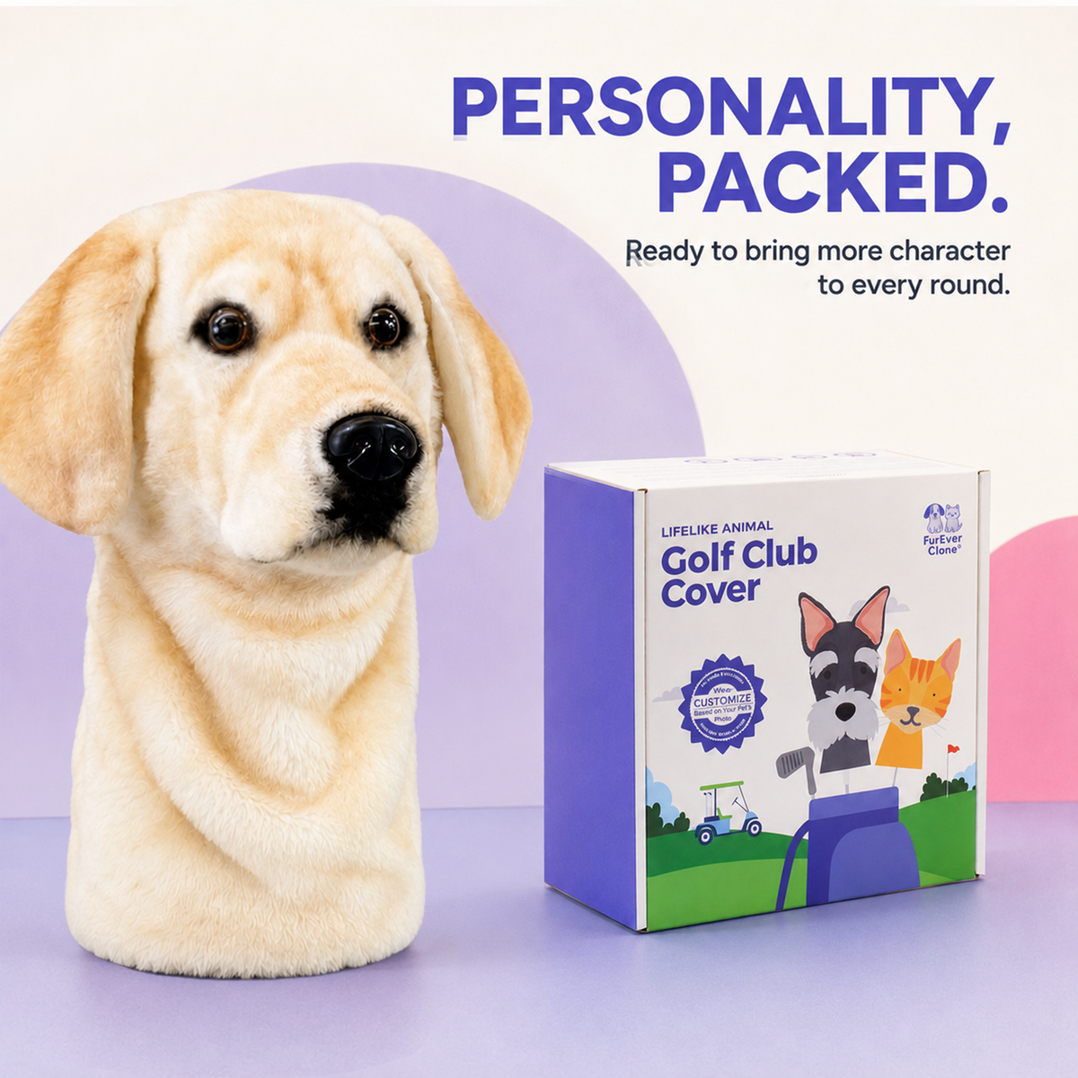 Ready-made Labrador Retriever Golf Club Cover